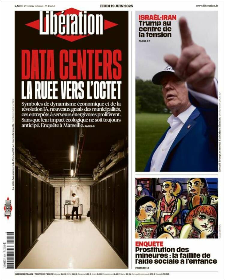 Portada de Libération (Francia)