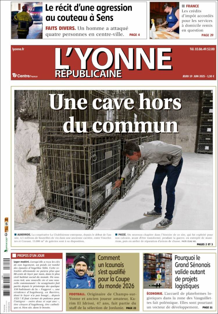 Portada de L'Yonne-Républicaine (France)