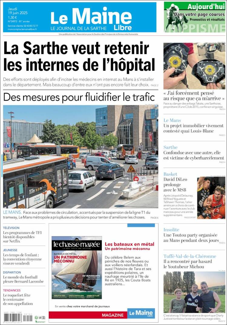 Portada de Le Maine Libre (France)