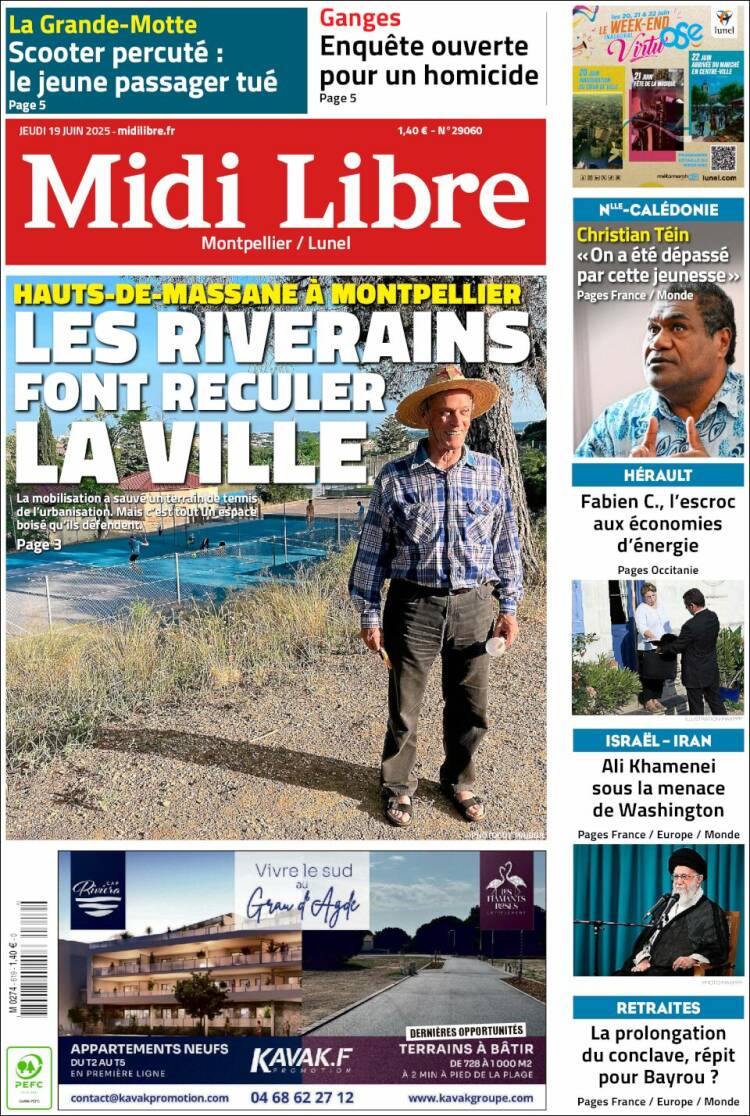 Portada de Midi Libre (France)