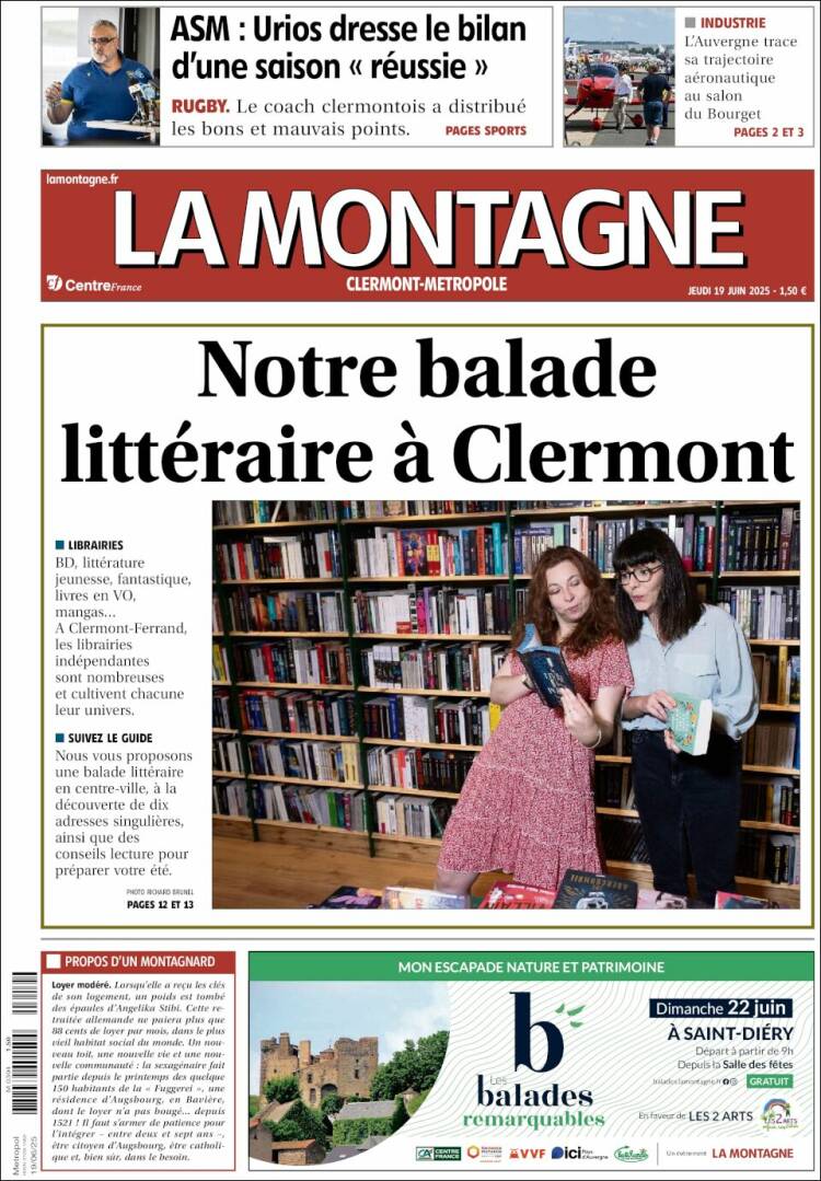 Portada de La Montagne (Francia)