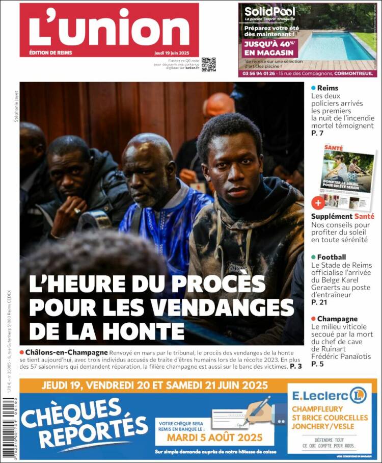 Portada de L'Union (France)