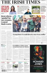 Portada de Irish Times (Ireland)