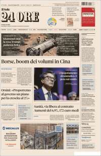 Portada de Il Sole 24 ORE (Italy)