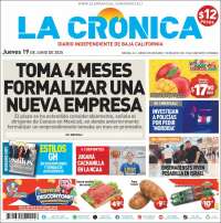 Portada de La Crónica de Baja California (Mexico)