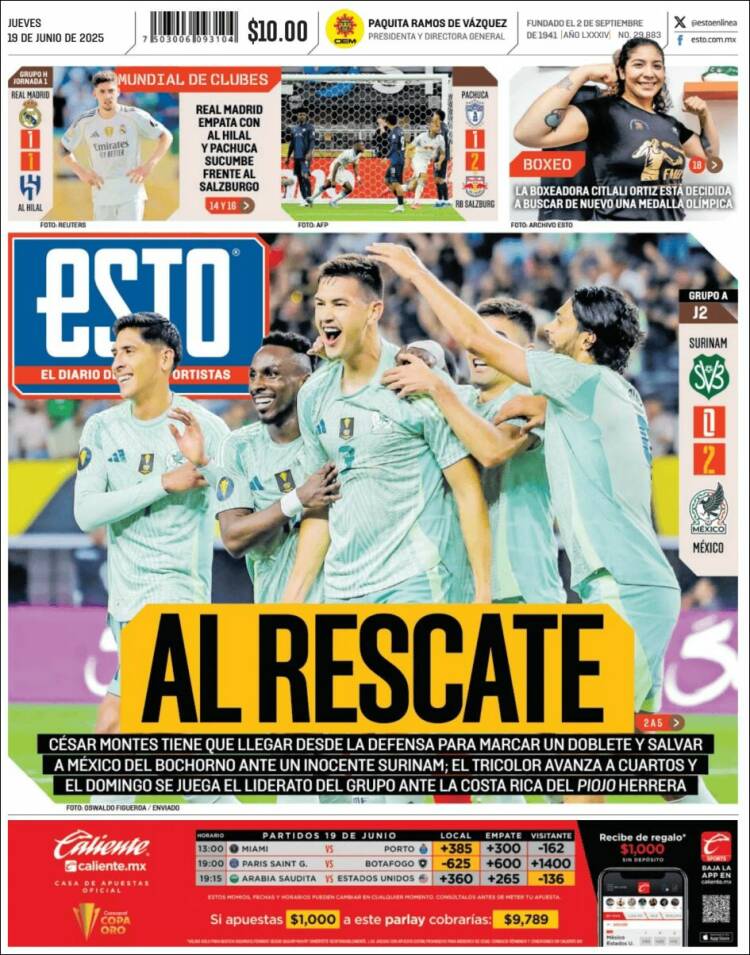 Portada de Esto (Mexico)