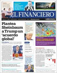 Portada de El Financiero (Mexico)