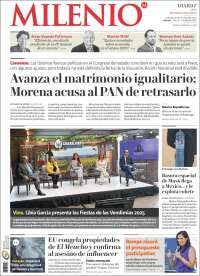 Portada de Milenio de León (Mexico)