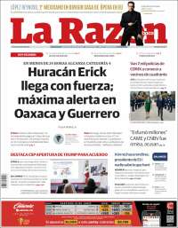 Portada de La Razón (Mexico)