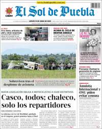 Portada de El Sol de Puebla (Mexico)