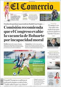 Portada de El Comercio (Peru)