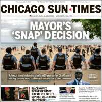 Portada de Chicago Sun-Times (USA)