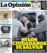 Portada de La Opinión (USA)