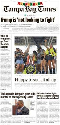 Portada de Tampa Bay Times (USA)