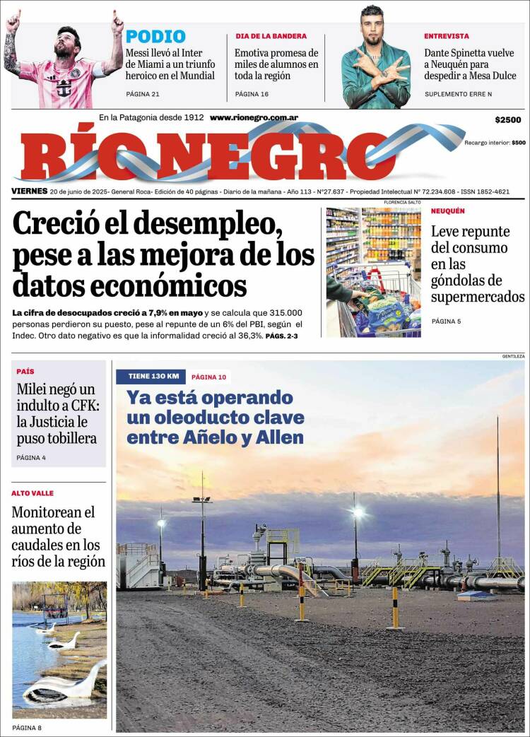 Portada de Rio Negro (Argentina)