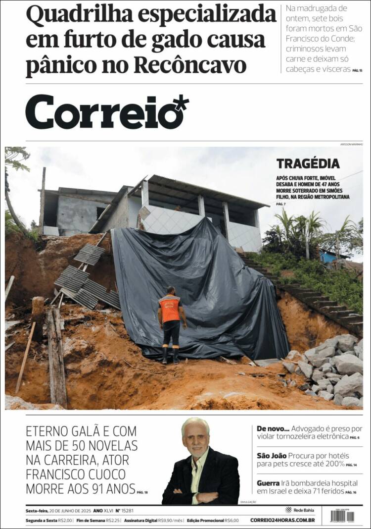 Portada de Correio* (Brasil)
