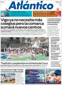 Portada de Atlántico Diario (Spain)