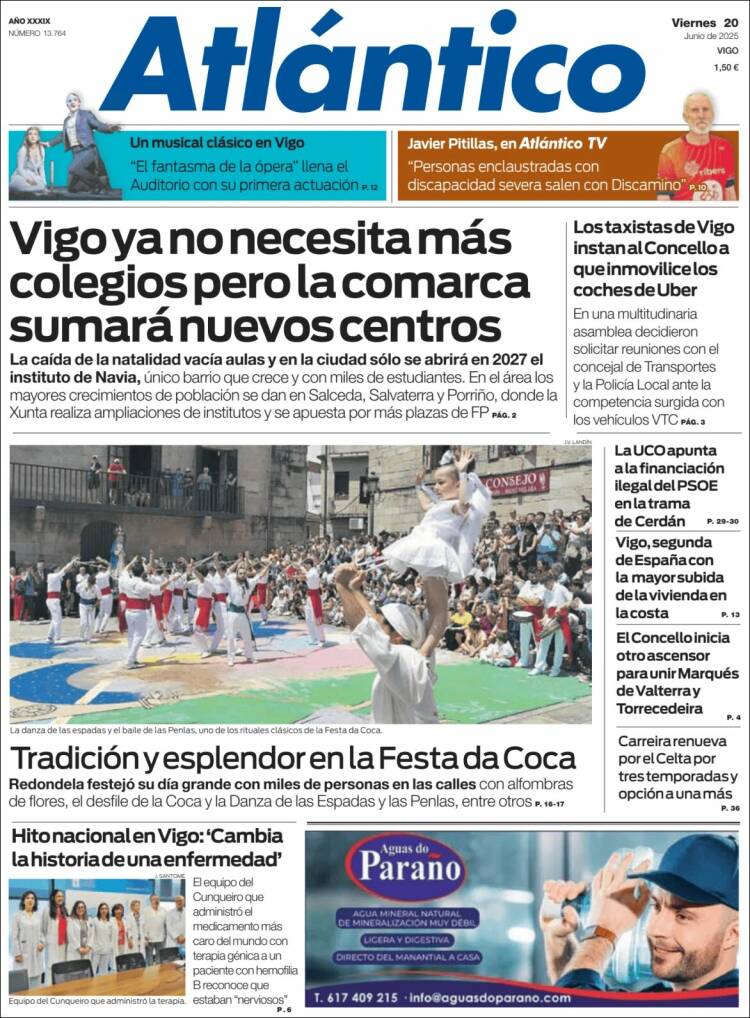 Portada de Atlántico Diario (Spain)