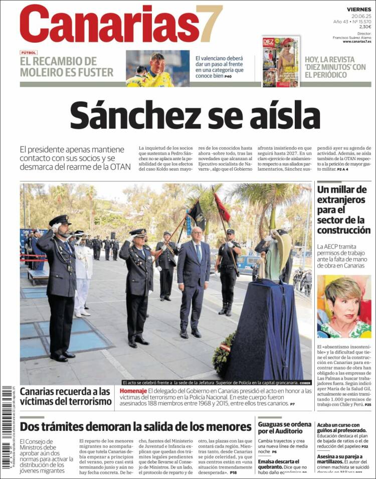 Portada de Canarias 7 (Spain)