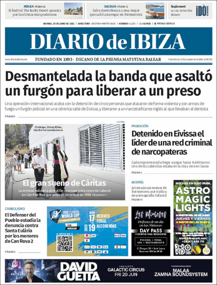 Portada de Diario de Ibiza (Spain)