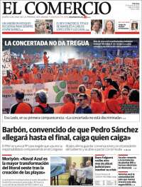 Portada de El Comercio - Gijón (Spain)
