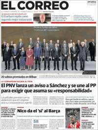 Portada de El Correo - Guipuzcoa (Spain)