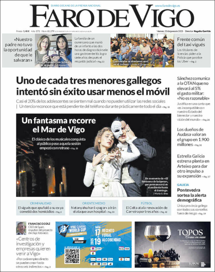 Portada de Faro de Vigo (Spain)