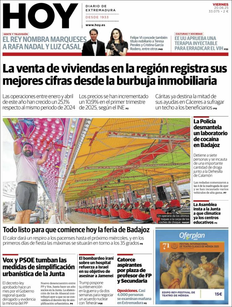 Portada de Hoy - Caceres (Spain)