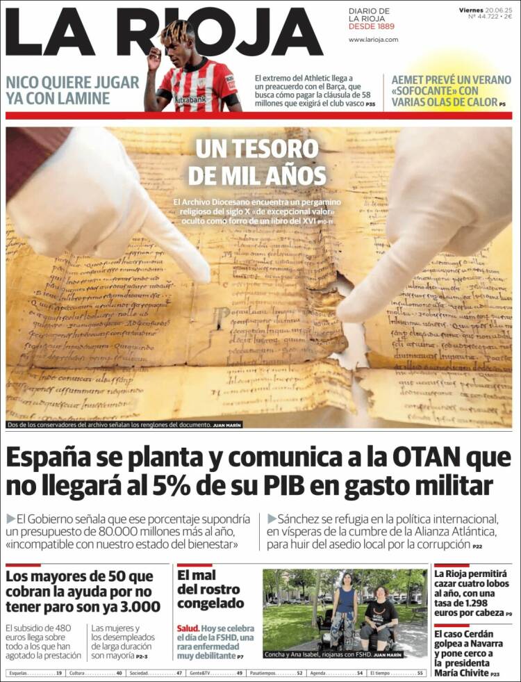 Portada de La Rioja (Spain)