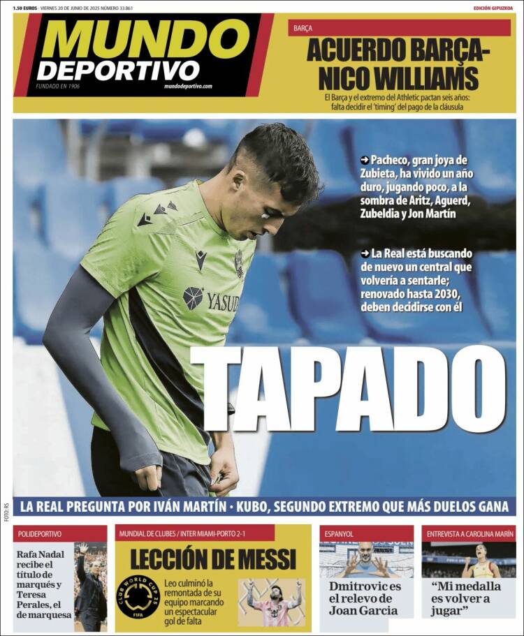 Portada de Mundo Deportivo Gipuzkoa (Spain)