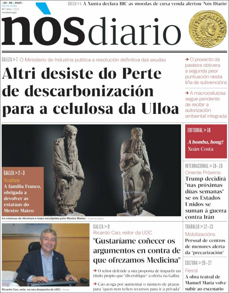 Portada de Nòs Diario (Spain)