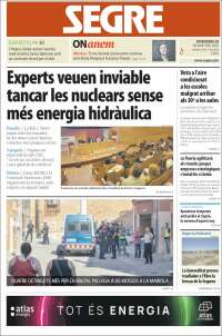 Portada de Segre (Spain)