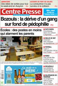 Portada de Centre Presse (France)