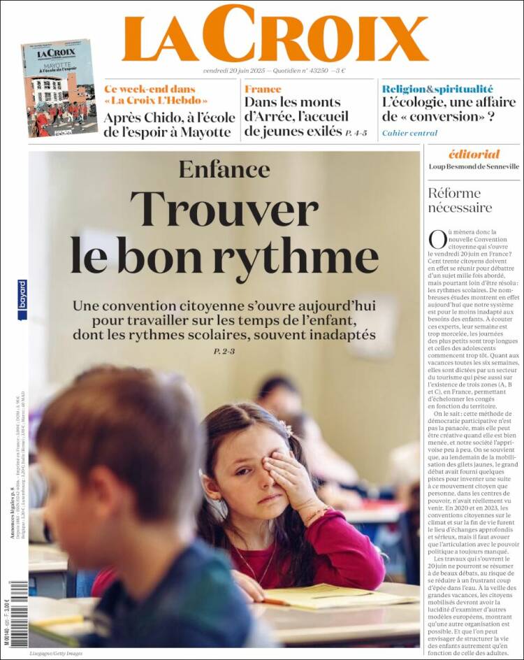 Portada de La Croix (France)