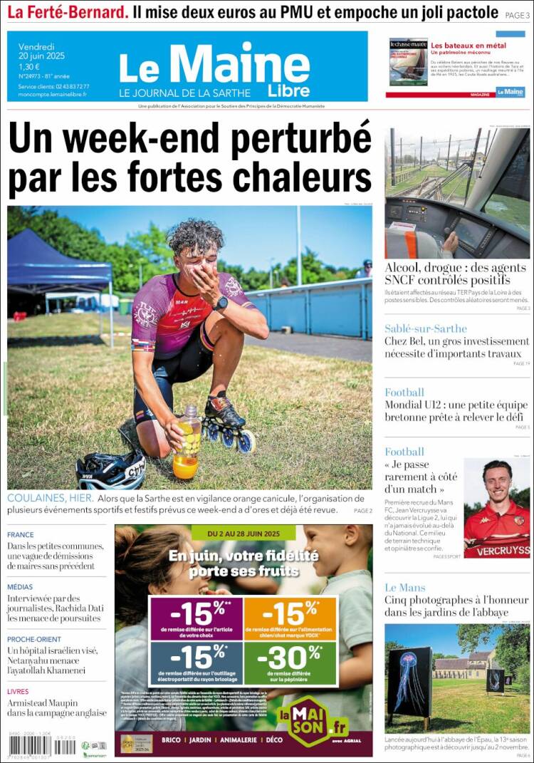 Portada de Le Maine Libre (France)