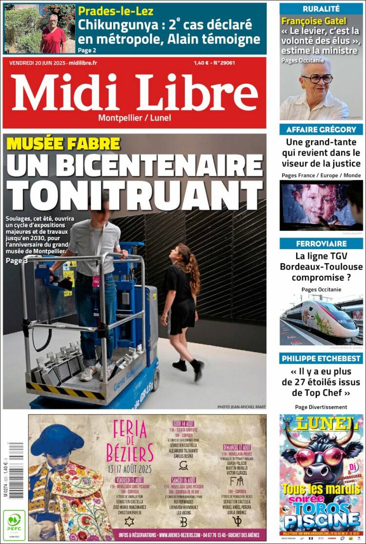 Portada de Midi Libre (France)