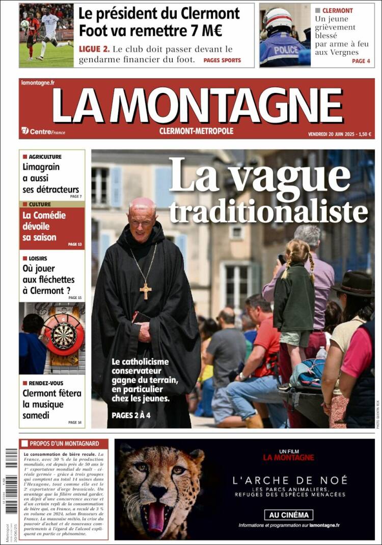 Portada de La Montagne (Francia)