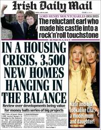 Portada de Irish Daily Mail (Ireland)