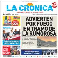 Portada de La Crónica de Baja California (Mexico)