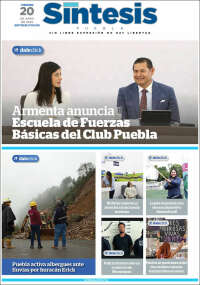Portada de Síntesis - Puebla (Mexico)