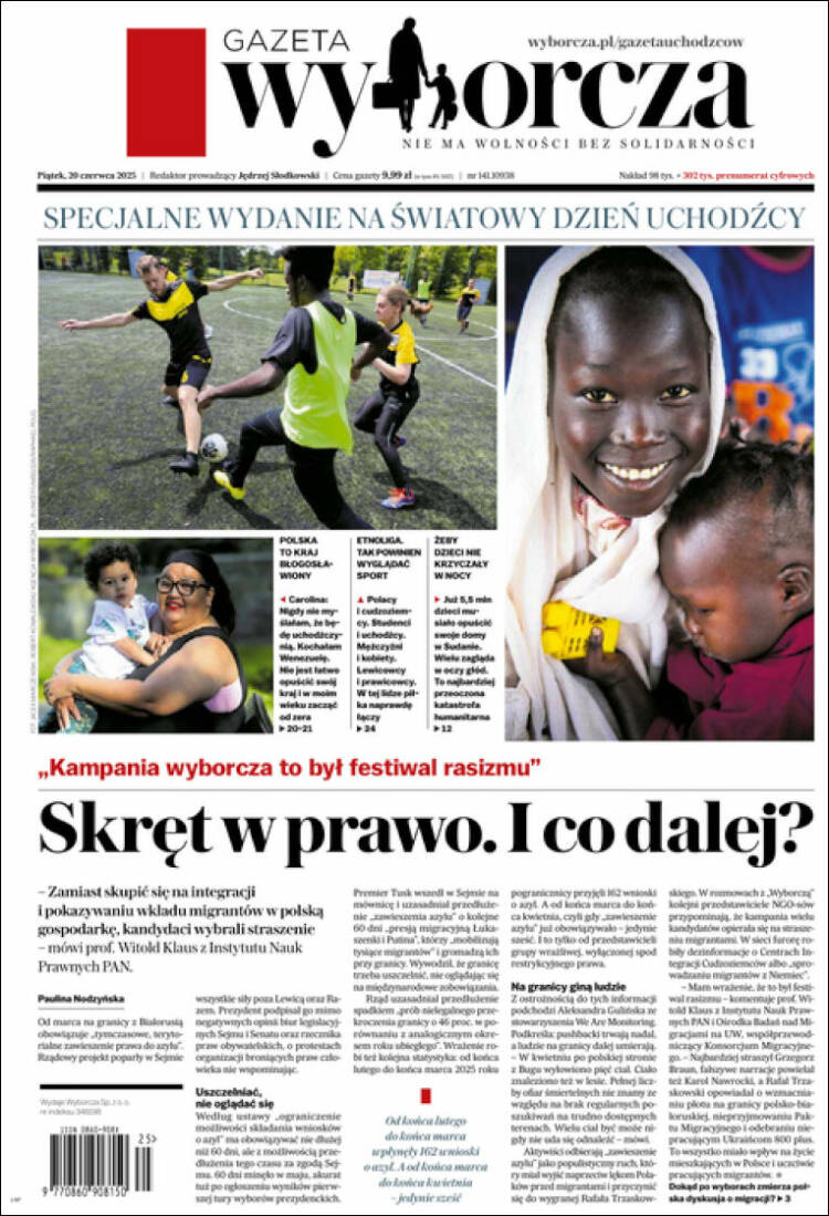Portada de Gazeta Wyborcza (Poland)