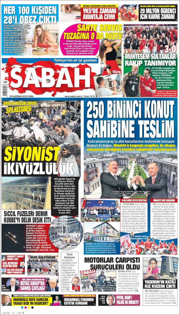 Portada de Sabah (Turkey)