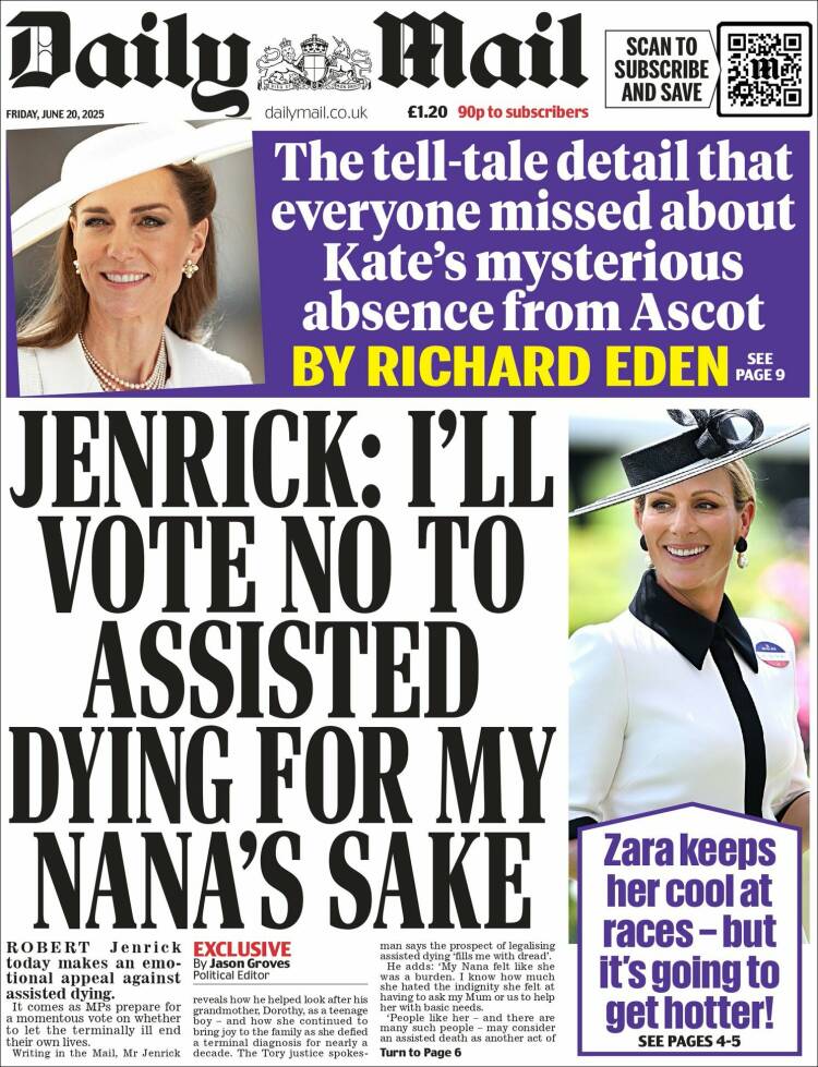 Portada de Daily Mail (United Kingdom)