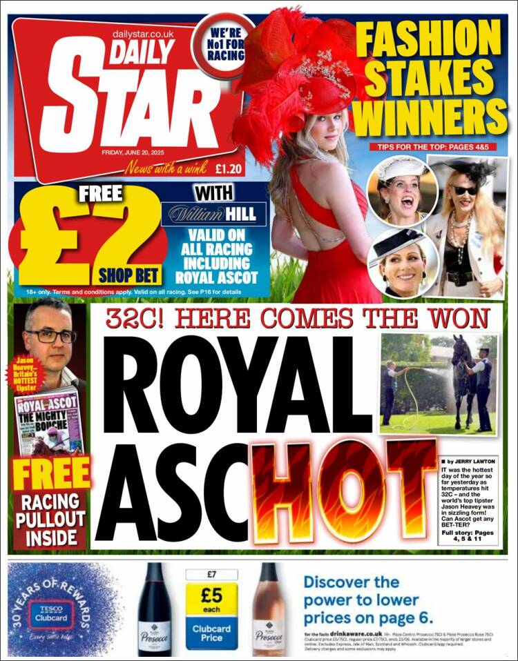 Portada de Daily Star (United Kingdom)