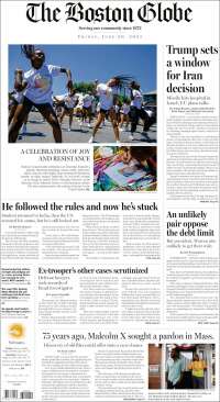 Portada de Boston Globe (USA)