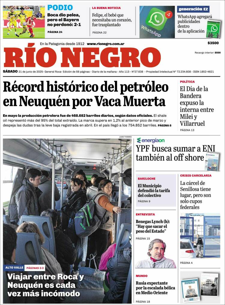 Portada de Rio Negro (Argentina)