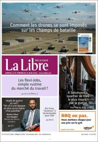 Portada de La Libre.be (Bélgica)