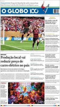 Portada de O Globo (Brasil)