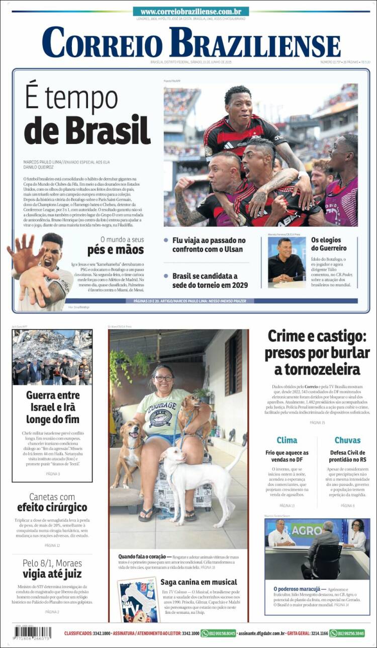 Portada de Correio Braziliense (Brasil)