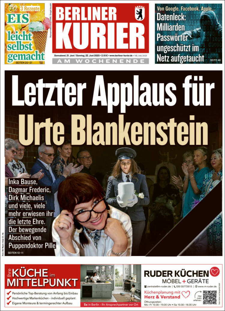Portada de Berliner Kurier - Startseite BK (Alemania)